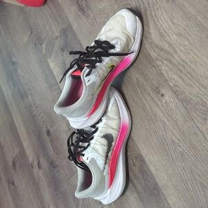 Nike Zoom Air Winflo 8 Women's Running Shoe - White Black Pink Orange Size 8 M